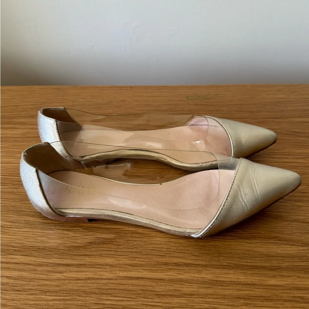 Revolve RAYE Phillip flat in light gold‎ size 37 EU